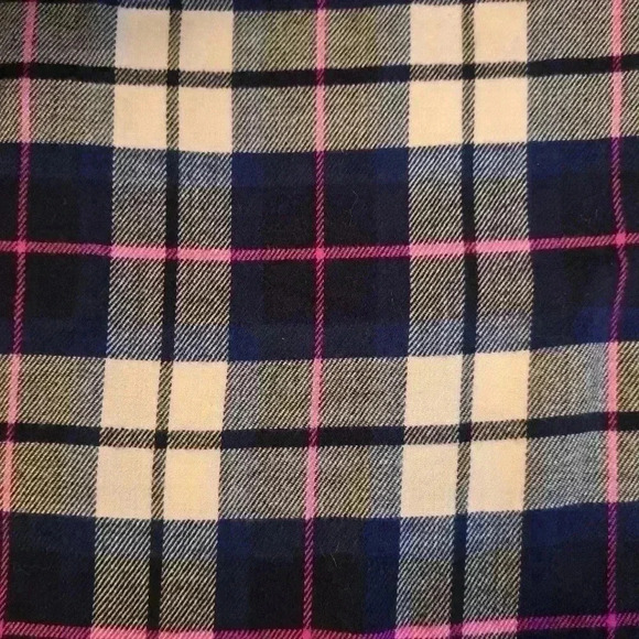 NWOT Burberry Blue & Pink Plaid Cashmere Blend Soft Warm Winter Scarf Wrap - Picture 2 of 3